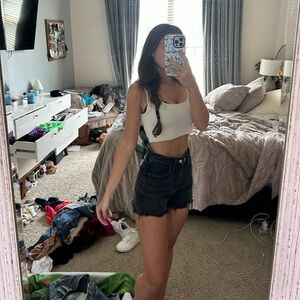 Abercombie 90s Relaxed Cutoff Jean Shorts